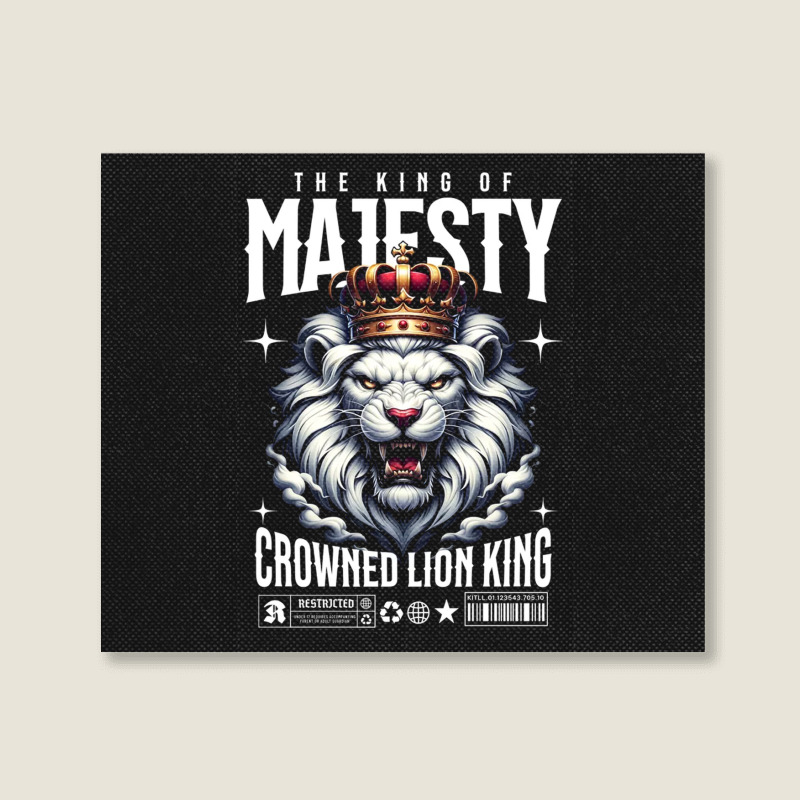 The Lion King Of Majesty Landscape Canvas Print | Artistshot