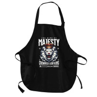 The Lion King Of Majesty Medium-length Apron | Artistshot