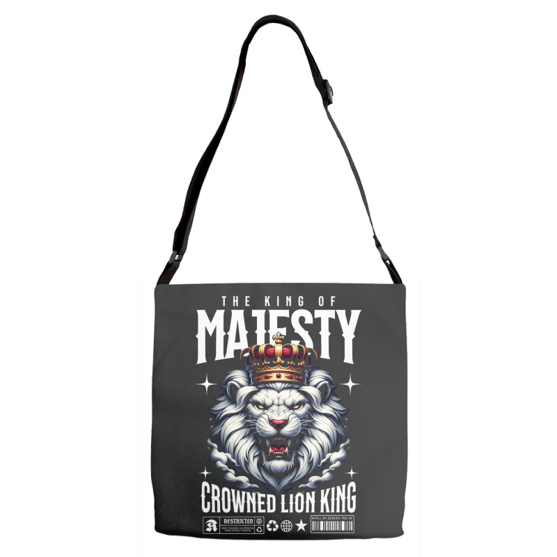 The Lion King Of Majesty Adjustable Strap Totes | Artistshot