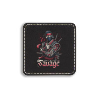 The Silent Savage Square Leatherette Patch | Artistshot