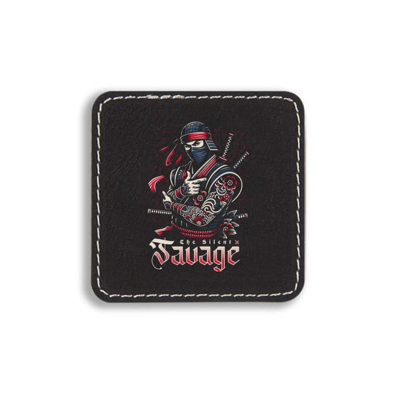 The Silent Savage Square Leatherette Patch | Artistshot