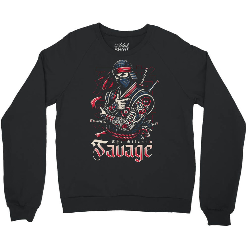 The Silent Savage Crewneck Sweatshirt | Artistshot