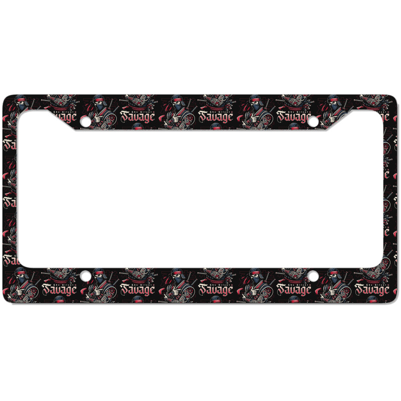 The Silent Savage License Plate Frame | Artistshot