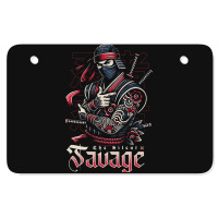 The Silent Savage Atv License Plate | Artistshot