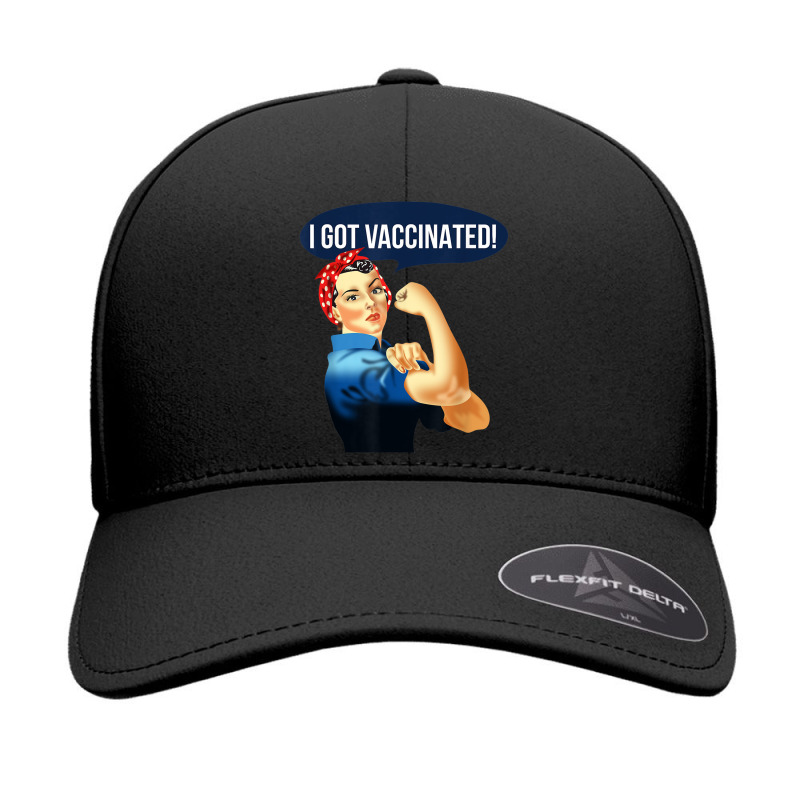 Pro Vaccine Vaccinated Rosie The Riveter Vaccinator T Shirt Seamless Cap by cm-arts | Artistshot