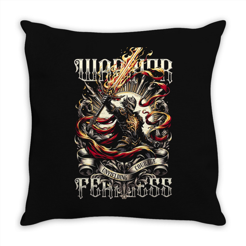 Unyielding Courage Throw Pillow | Artistshot