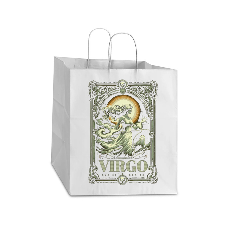 Virgo Take Out Paper Bag - 14 X 10 X 15 1/2 | Artistshot