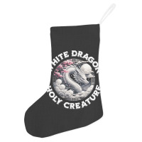 White Dragon Holly Creature Holiday Stocking | Artistshot