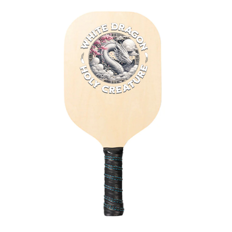 White Dragon Holly Creature Pickleball Paddle | Artistshot