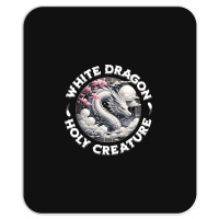 White Dragon Holly Creature Mousepad | Artistshot