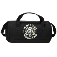 White Lion Nature King Duffel Bag | Artistshot