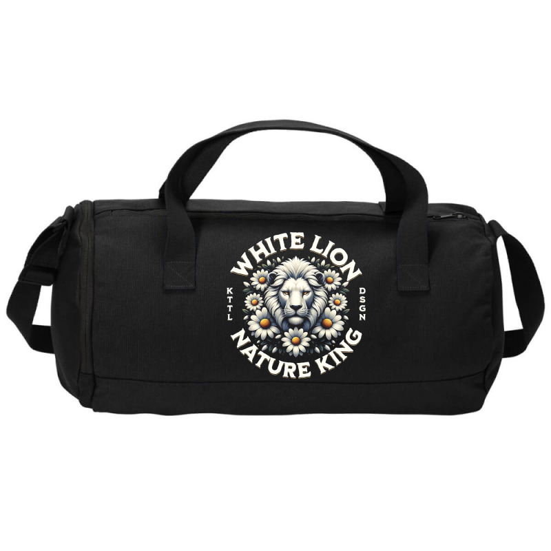 White Lion Nature King Duffel Bag | Artistshot