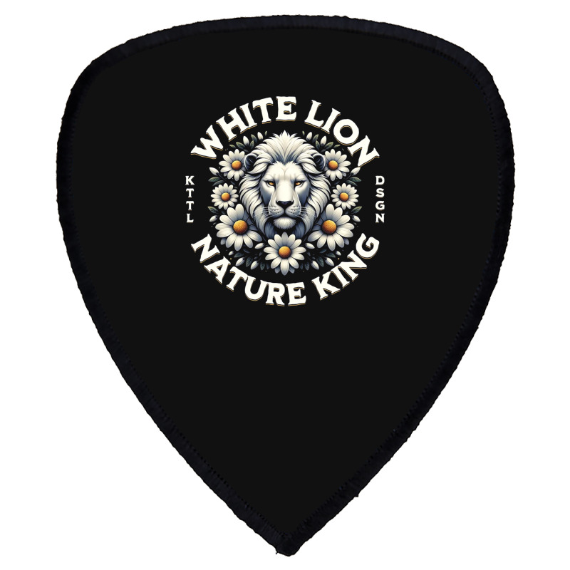 White Lion Nature King Shield S Patch | Artistshot