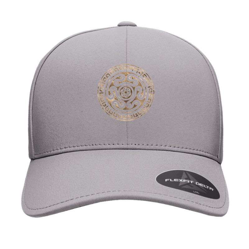 Hecate Wheel Black And Gold Seamless Cap by cm-arts | Artistshot