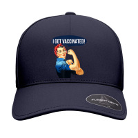 Pro Vaccine Vaccinated Rosie The Riveter Vaccinator T Shirt Seamless Cap | Artistshot