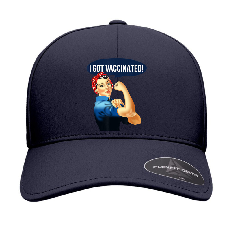 Pro Vaccine Vaccinated Rosie The Riveter Vaccinator T Shirt Seamless Cap by cm-arts | Artistshot