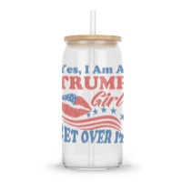 Yest I Am A Trump Girl 3 Glass Tumbler | Artistshot