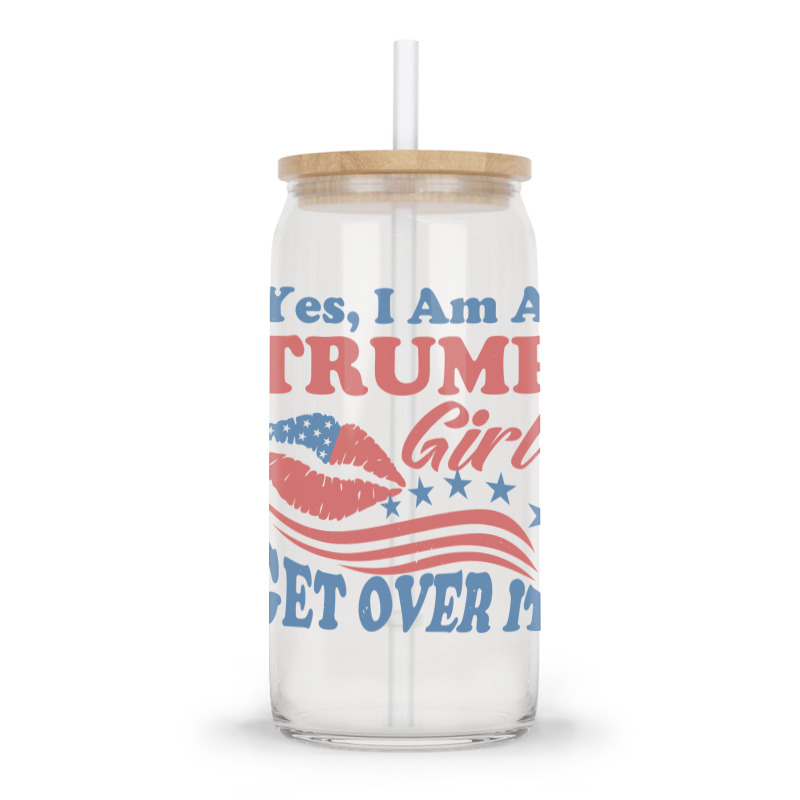 Yest I Am A Trump Girl 3 Glass Tumbler | Artistshot