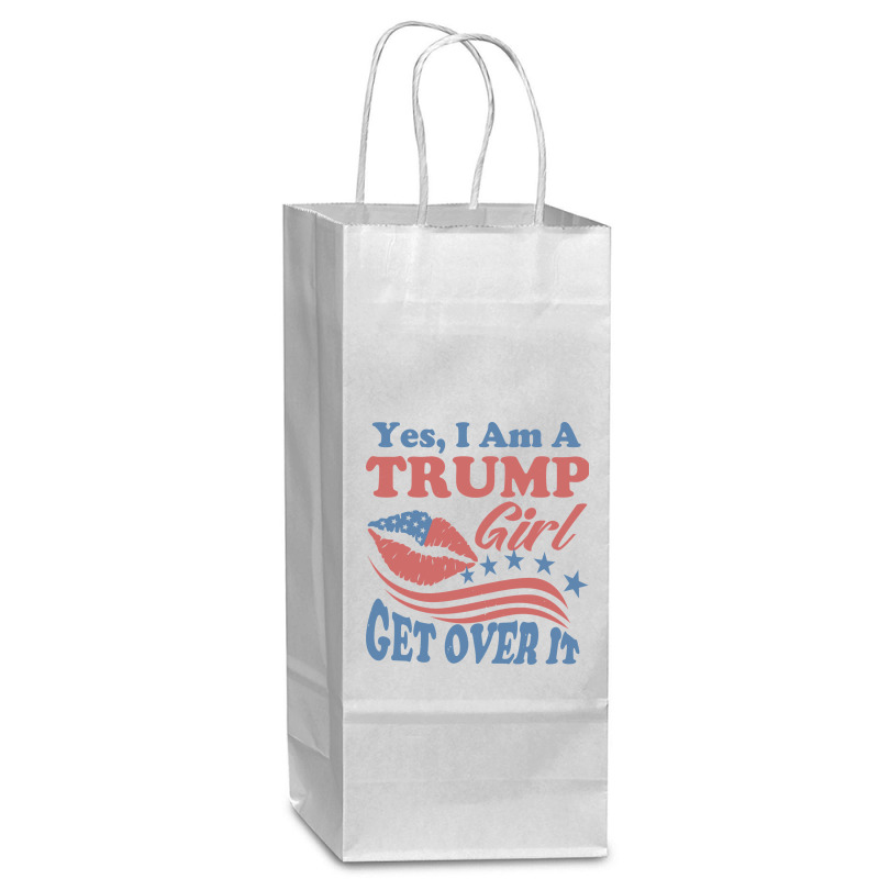 Yest I Am A Trump Girl 3 Wine Paper Bag - 5 1/2 X 3 1/4 X 13 | Artistshot