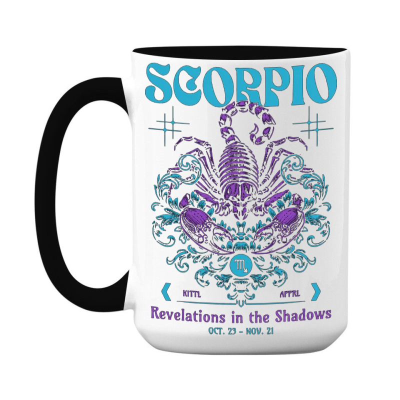 Zodiac Scorpio Vintage 15 Oz Coffee Mug | Artistshot