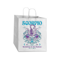 Zodiac Scorpio Vintage Take Out Paper Bag - 14 X 10 X 15 1/2 | Artistshot