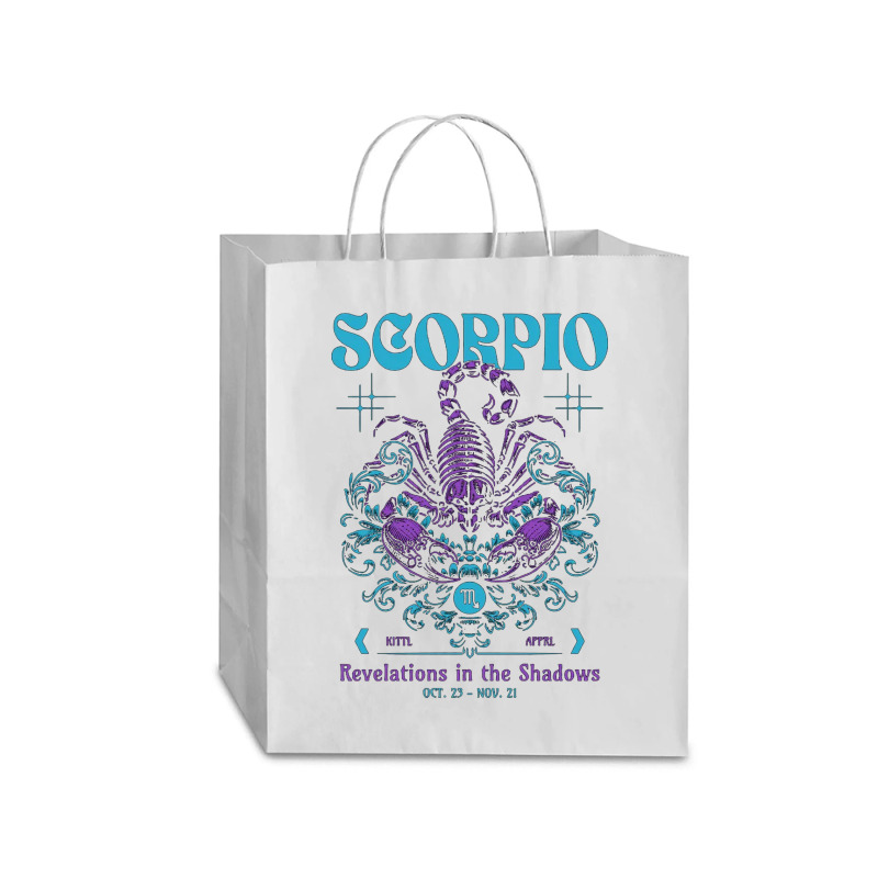 Zodiac Scorpio Vintage Traveler Paper Bag -13 X 6 X 15 3/4 | Artistshot