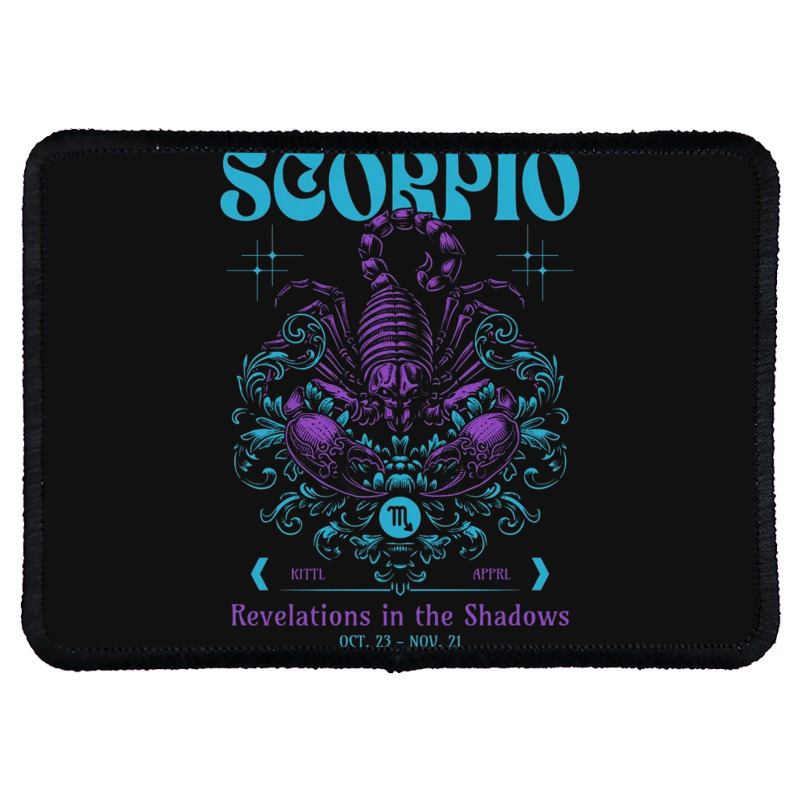 Zodiac Scorpio Vintage Rectangle Patch | Artistshot