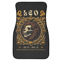 Zodiac Skull Lion Leo Vintage Front Car Mat | Artistshot