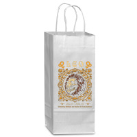 Zodiac Skull Lion Leo Vintage Wine Paper Bag - 5 1/2 X 3 1/4 X 13 | Artistshot