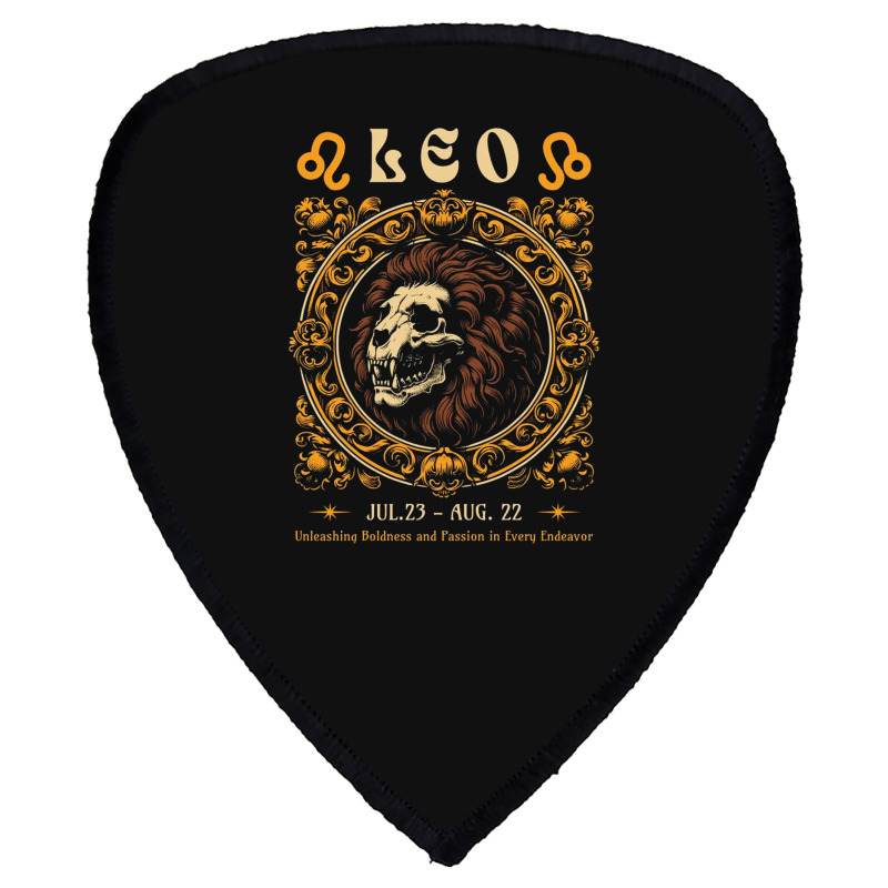 Zodiac Skull Lion Leo Vintage Shield S Patch | Artistshot