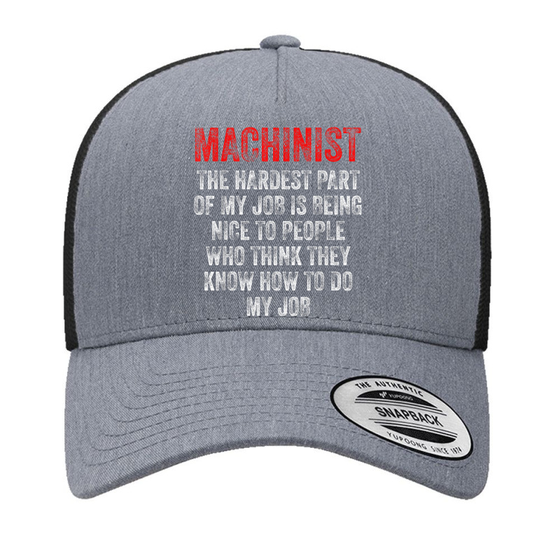 Machinist Part Machine Operator Machining Yupoong Trucker Cap | Artistshot