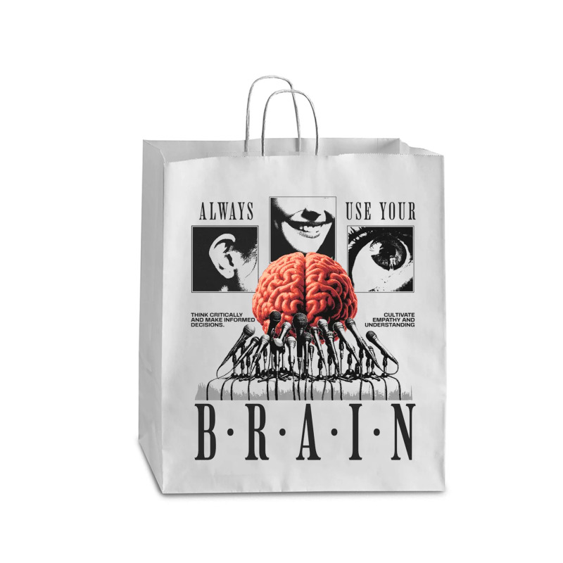 Always Use Your Brain Queen Paper Bag - 16 X 6 X 19 1/4 | Artistshot