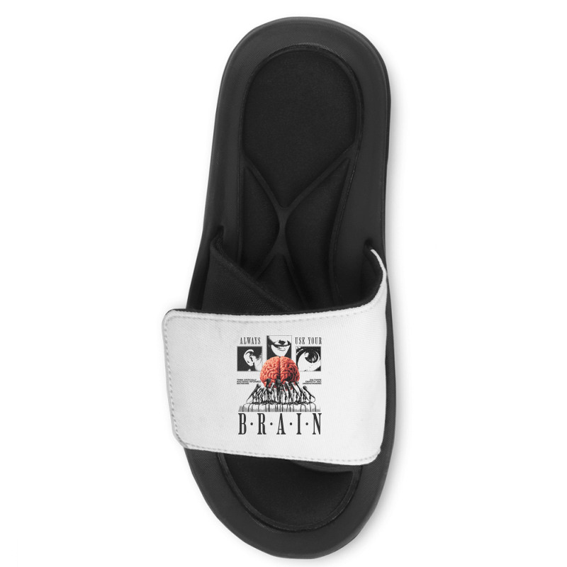 Always Use Your Brain Slide Sandal | Artistshot