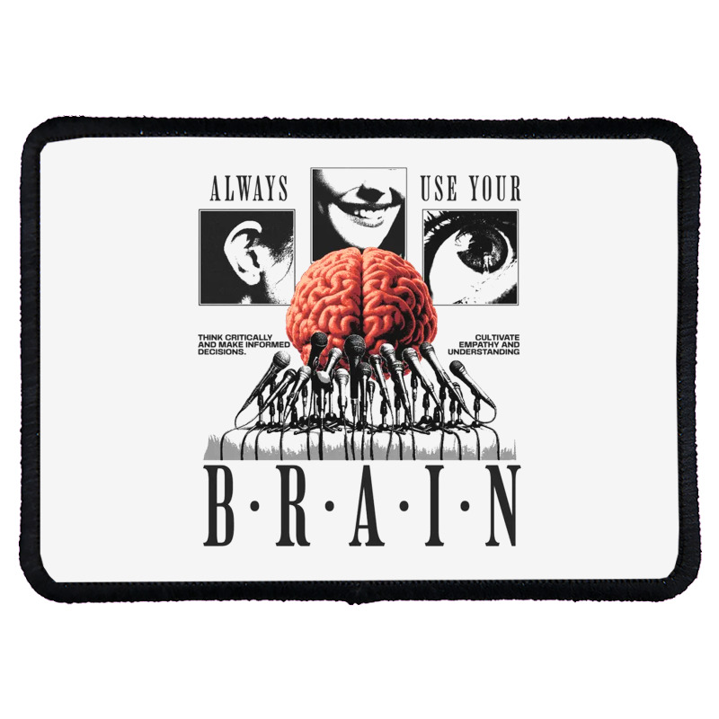 Always Use Your Brain Rectangle Patch | Artistshot