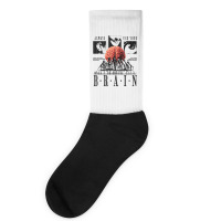 Always Use Your Brain Socks | Artistshot