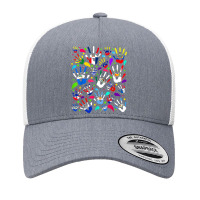 Hispanic Heritage Month All Latin Countries Flags Hand T Shirt Yupoong Trucker Cap | Artistshot