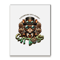 Cat Boss, A Steampunk Cat's Journey Metal Print Vertical | Artistshot