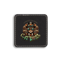 Cat Boss, A Steampunk Cat's Journey Square Leatherette Patch | Artistshot