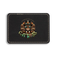 Cat Boss, A Steampunk Cat's Journey Rectangle  Leatherette Patch | Artistshot