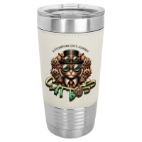 Cat Boss, A Steampunk Cat's Journey Leatherette Tumbler | Artistshot