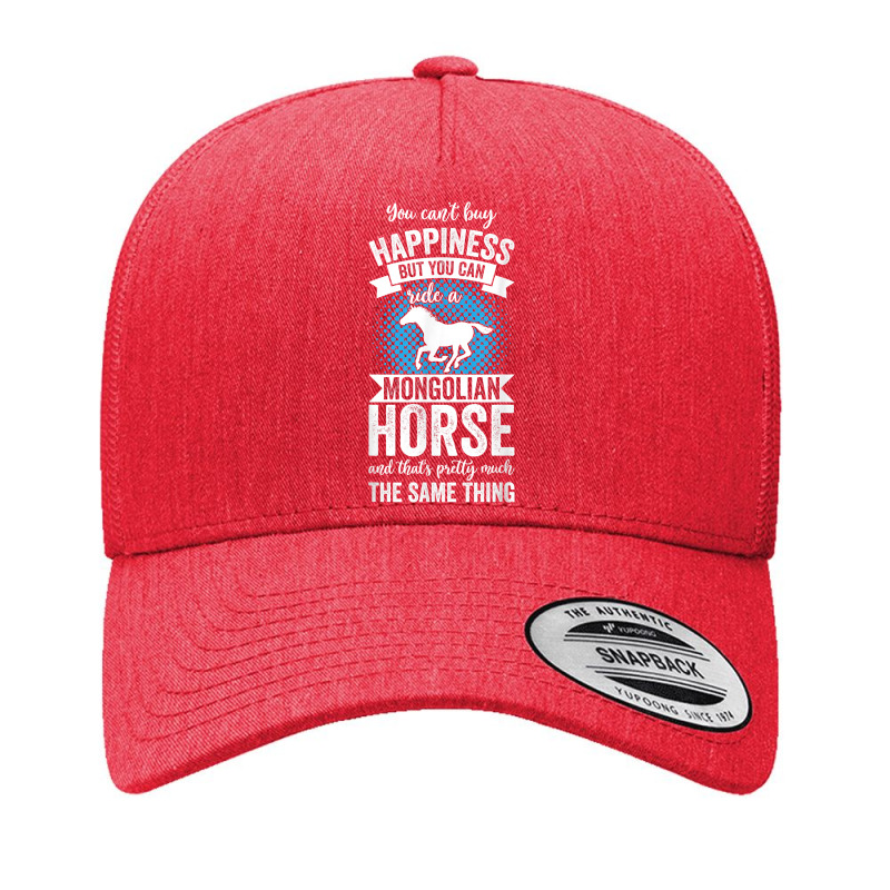 Riding   Can't Buy Happiness But Ride Mongolian Horse T Shirt Yupoong Trucker Cap by cm-arts | Artistshot