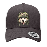 Golden Retriever Military Soldier Veterans Day Pet Dog Lover Yupoong Trucker Cap | Artistshot