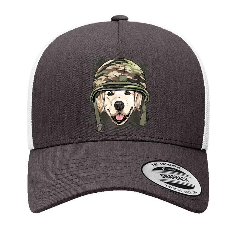 Golden Retriever Military Soldier Veterans Day Pet Dog Lover Yupoong Trucker Cap | Artistshot