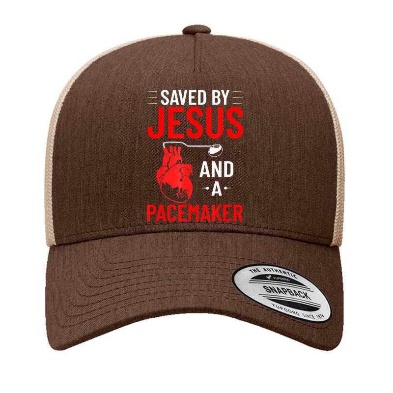 Saved By Jesus And A Pacemaker Heart Disease Awareness Yupoong Trucker Cap | Artistshot