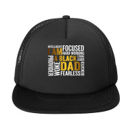 Mens Father_s Day I Am Black Dad Black Father Black King Man Foam Snapback Hat | Artistshot