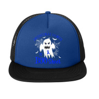 Intestinal Cancer Is Boo Sheet Blue Ribbon Halloween Foam Snapback Hat | Artistshot