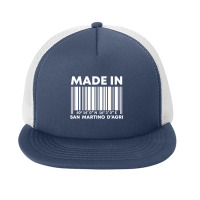 Made In San Martino D'agri Barcode Premium T Shirt Foam Snapback Hat | Artistshot