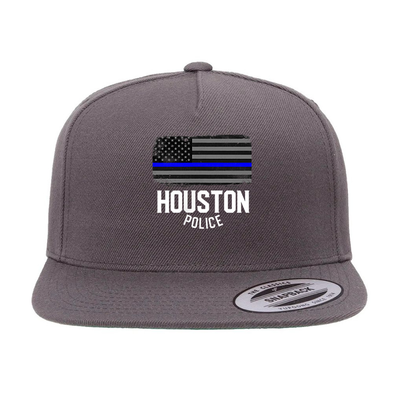 City Of Houston Police Officer Texas Policeman T Shirt 5 Panel Snapback Cap | Artistshot