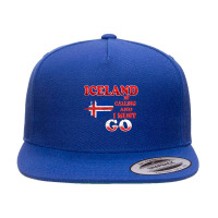 Iceland Is Calling And I Must Go 5 Panel Snapback Cap | Artistshot