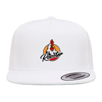 Angry Rooster With Large Glossy Red Comb On Top 5 Panel Snapback Cap | Artistshot